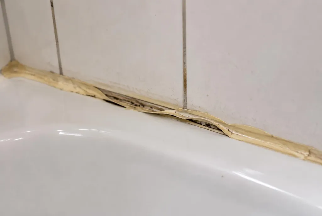 Kitbedrijf Bunnik – loslatende kit naast het bad